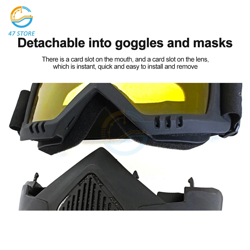 Cycling Riding Motocross Sunglasses Ski Snowboard Eyewear Mask Goggles Helmet Tactical Windproof Motorcycle Helmet Glasses Masks