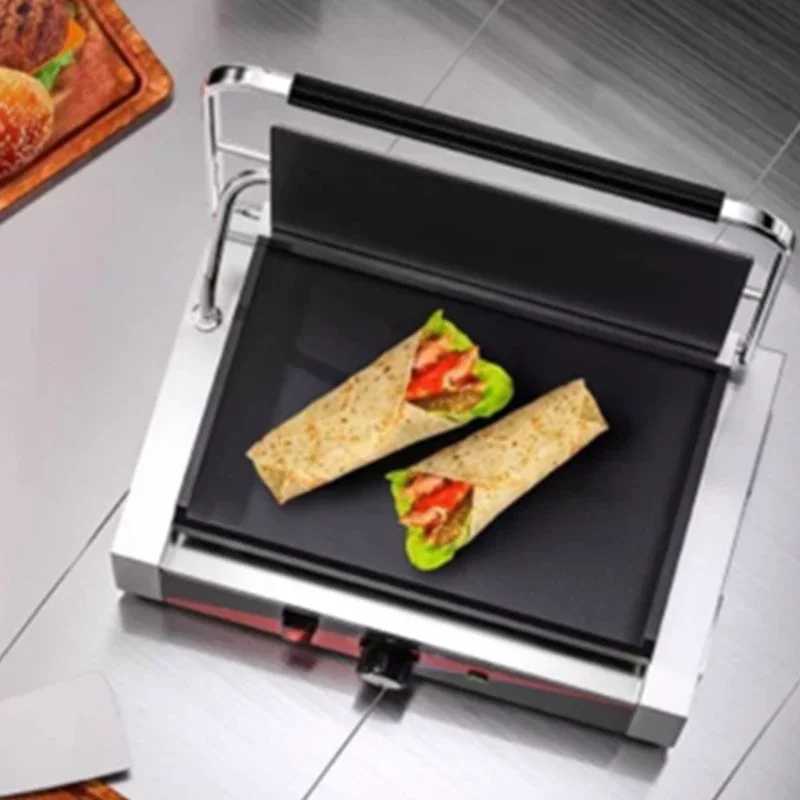 Electric Plate Pickpocket Stove Commercial Up and Down Flat Electric Steak Sanming Toast Machine 2