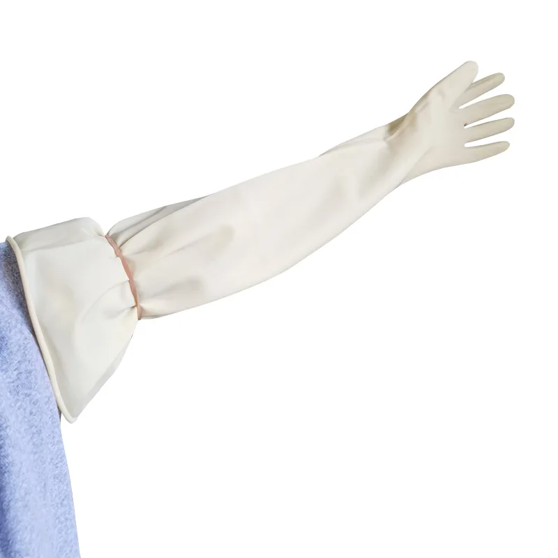 Durable Long Kitchen Clean Tools Waterproof For Washing Acid and Alkali Resistant Industrial Naturally Harmless Latex Gloves