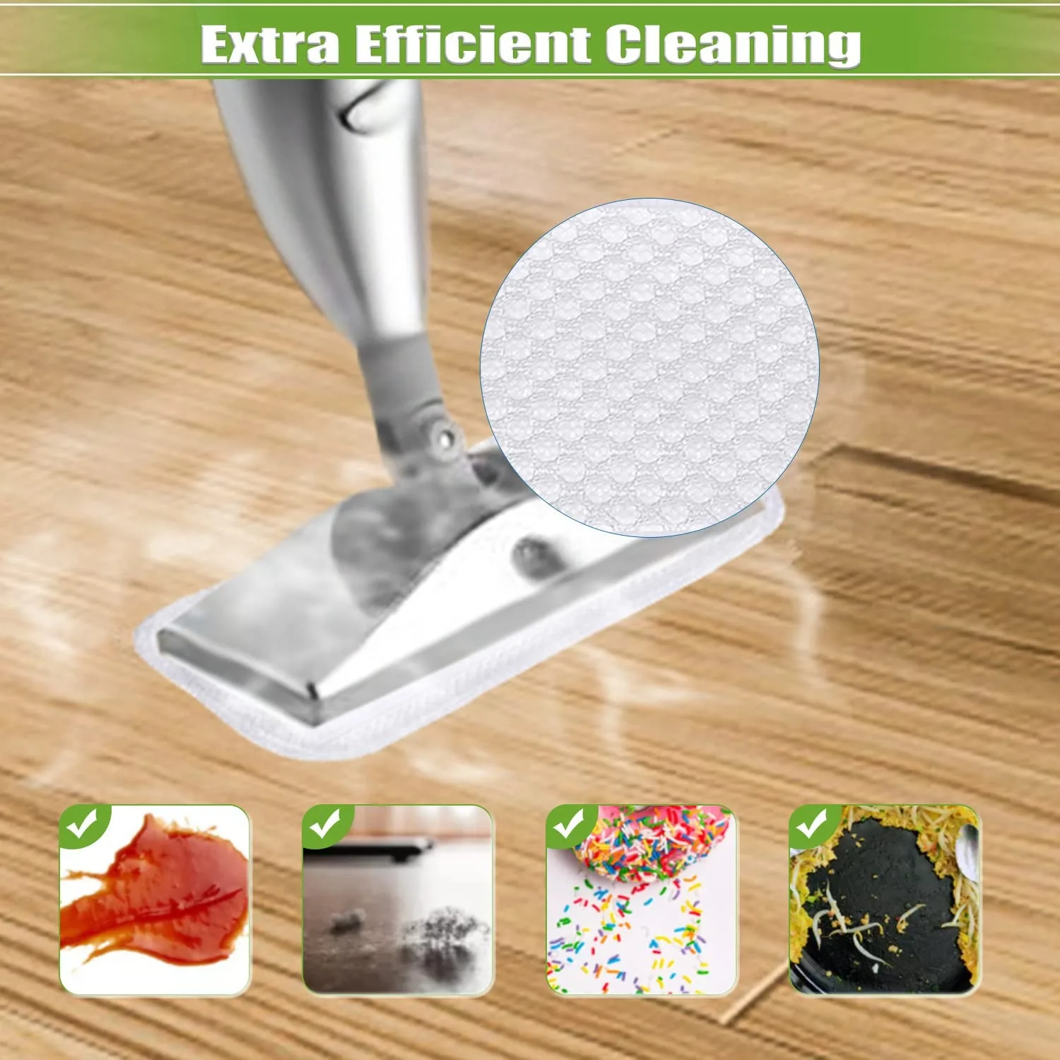 3 Stück Dampfreiniger-Pads Für Shark Steam Mop | Waschbar & Wiederverwendbar | Für Alle Hartböden