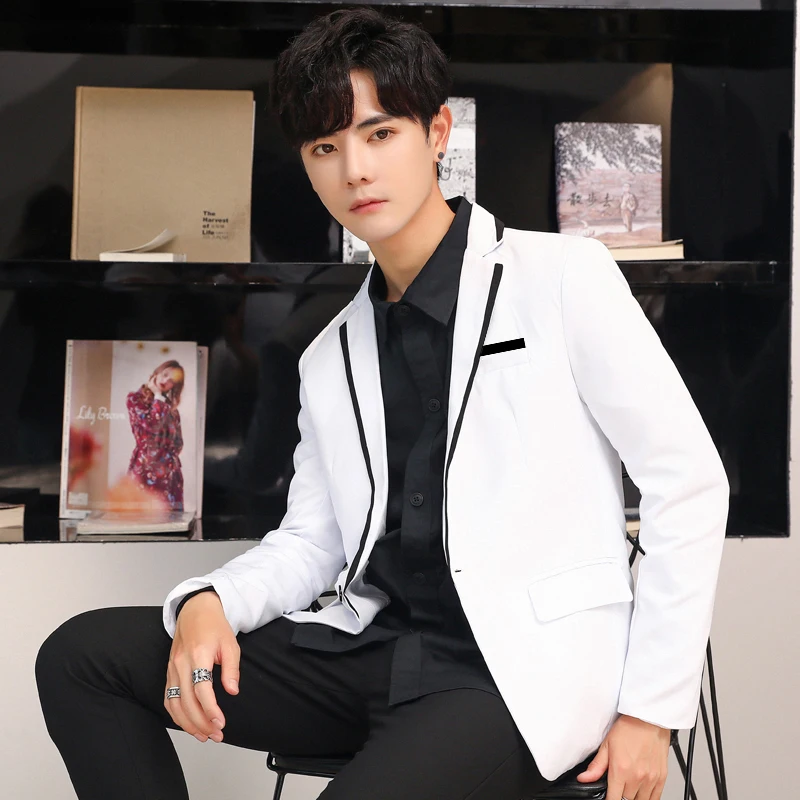 

M-5XL!6 Colors Men's Suit Non Iron Long Sleeve Slim Fit Solid Color High Quality Suit Single Button Party Men Blazers Full