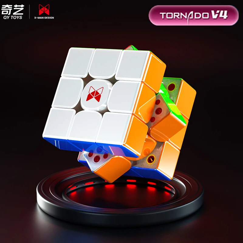 QiYi XMAN Tornado V4 Magnetic Speedcube 3x3x3 Maglev Magic Cube Professional 3x3 Speed Puzzle 3&times;3 Children Toys QY Cubo Magico puzzle toys puzzle cube magic puzzle cube