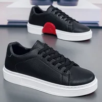 New Fashionable Personalized Men's Casual Board Shoes Versatile Flat White Shoes Men's Flat Shoes