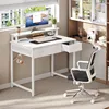 Small Computer Desk with Drawers, Office Desk with Monitor Stand for Small Spaces, Home Office desk 1