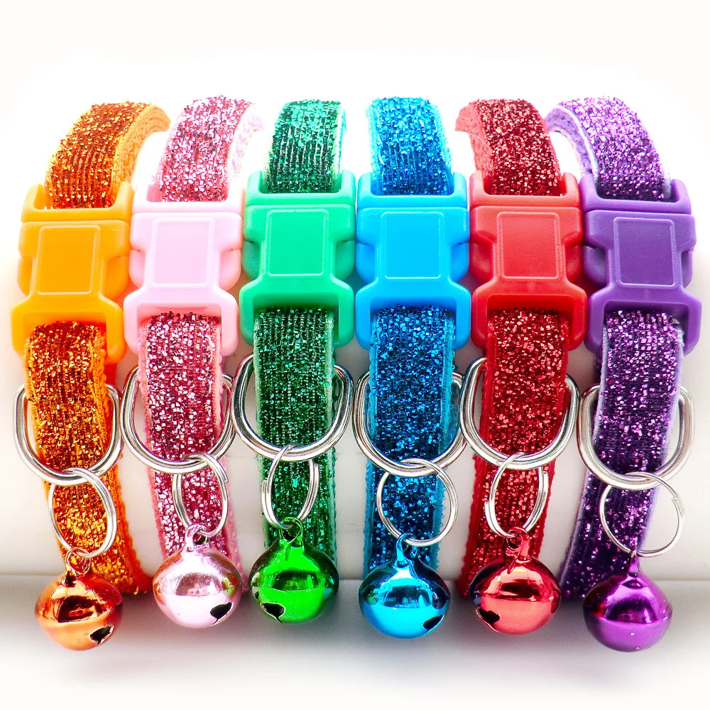 1pc Cute and Shiny Pet Collar Adjustable Neckace with Bell Atmosphere Decoration Outdoor Strolling Products for Dog Cat Suppleis 1pc Cute and Shiny Pet Collar Adjustable Neckace with Bell Atmosphere Decoration Outdoor Strolling Products for Dog Cat Suppleis