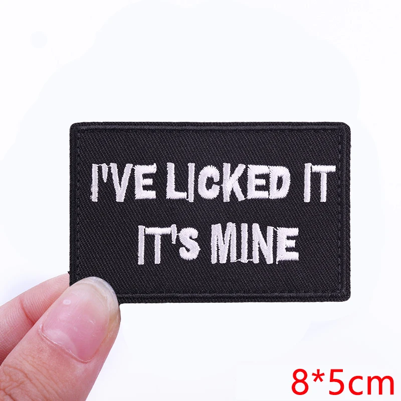 Embroidered Personality Slogan Iron-On Patch