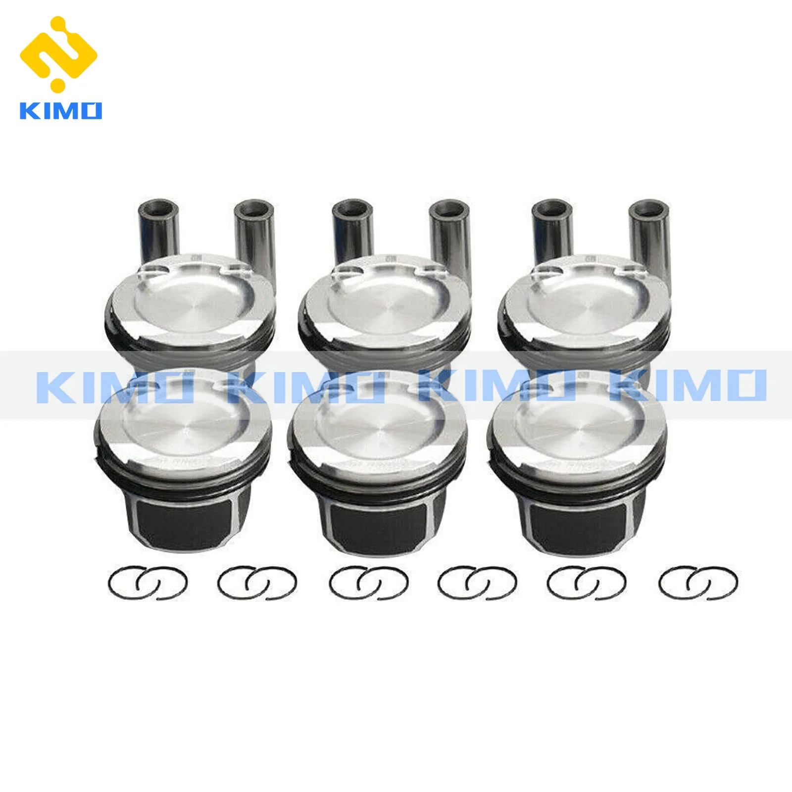 Motore 6 Pezzi Pistoni E Anelli Kit Fit 3.0 L L6 Gas Dohc Turbocompresso N54B30 0. 84Mm Per Bmw 135I 335I X6 35Ix Z4 35I L6 3.0L 06-16