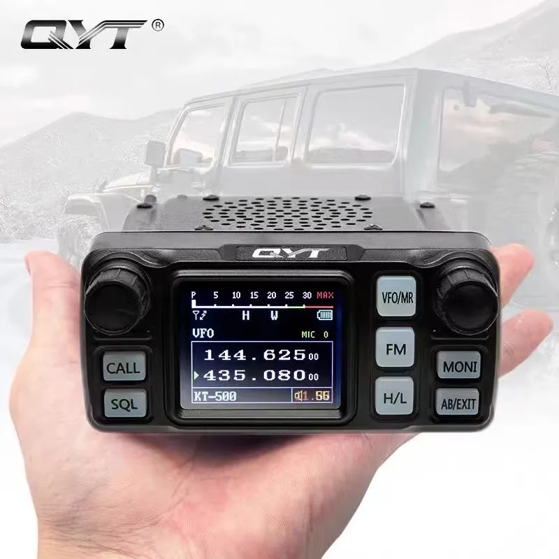 QYT KT-5000  VHF UHF Dual Band Car Vehicle Transceiver Mini Mobile Ham Radio  Car Radio Station Radio with Separable Panel