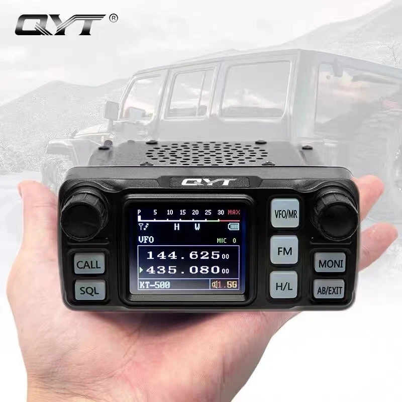 Qyt Kt5000 Vhf Uhf Dual Band Car Vehicle Transceiver Mini Mobile Ham