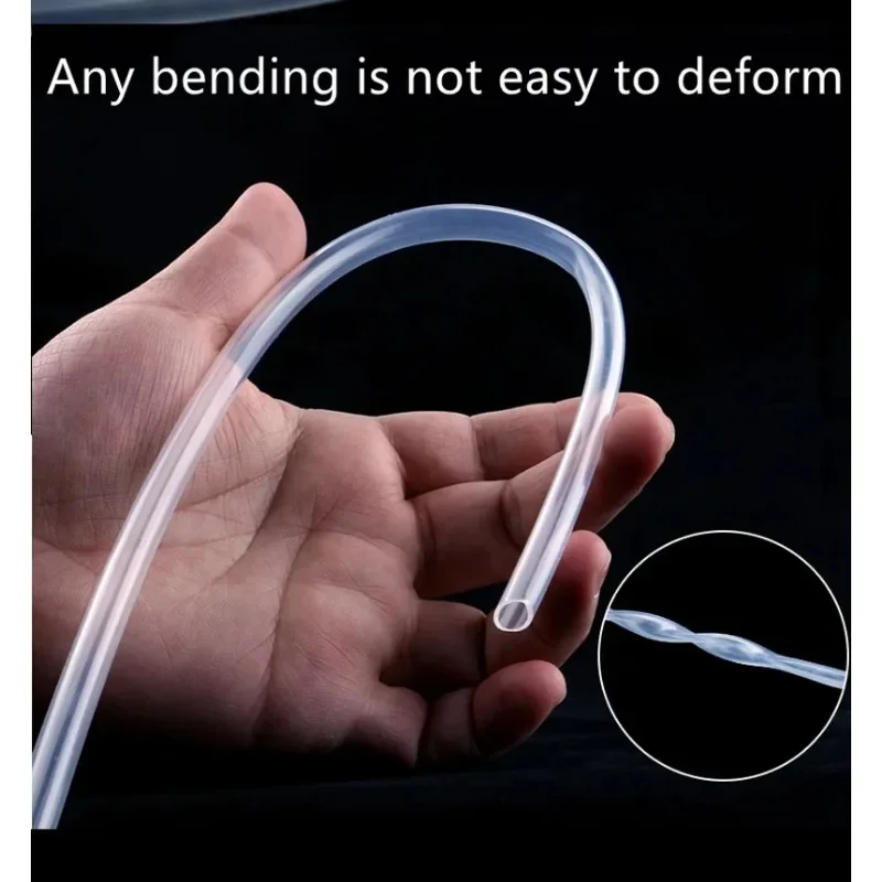 Silicone Tube Food Grade Transparent 1M 3M 5M Rubber Hose 4 5 6 8 10 12mm Out Diameter Flexible Milk Hose Beer Pipe Silica Gel silicone tube rubber tubing rubber tube rubber hose