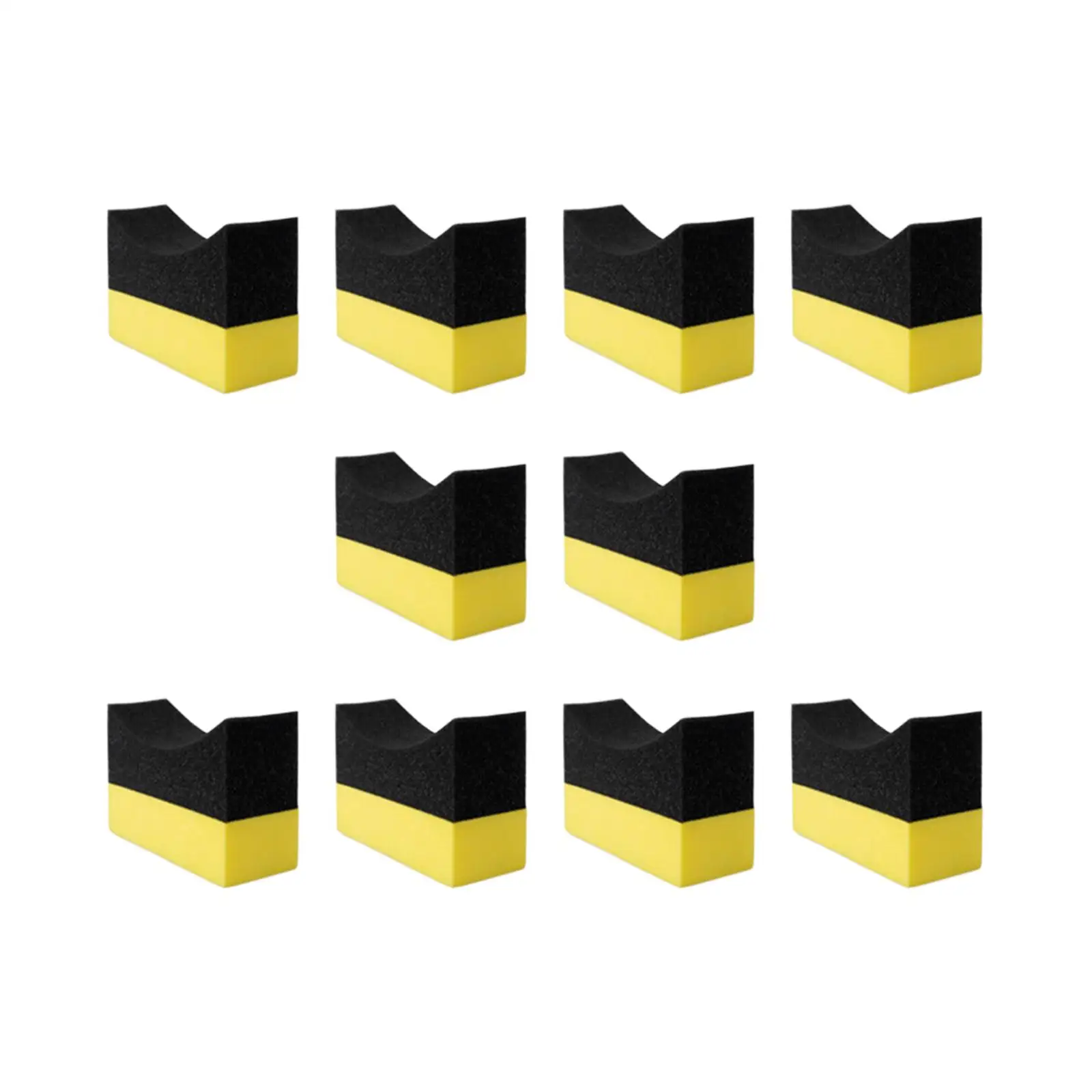 

10 шт., многофункциональная губка для мытья автомобиля, из ПЭ