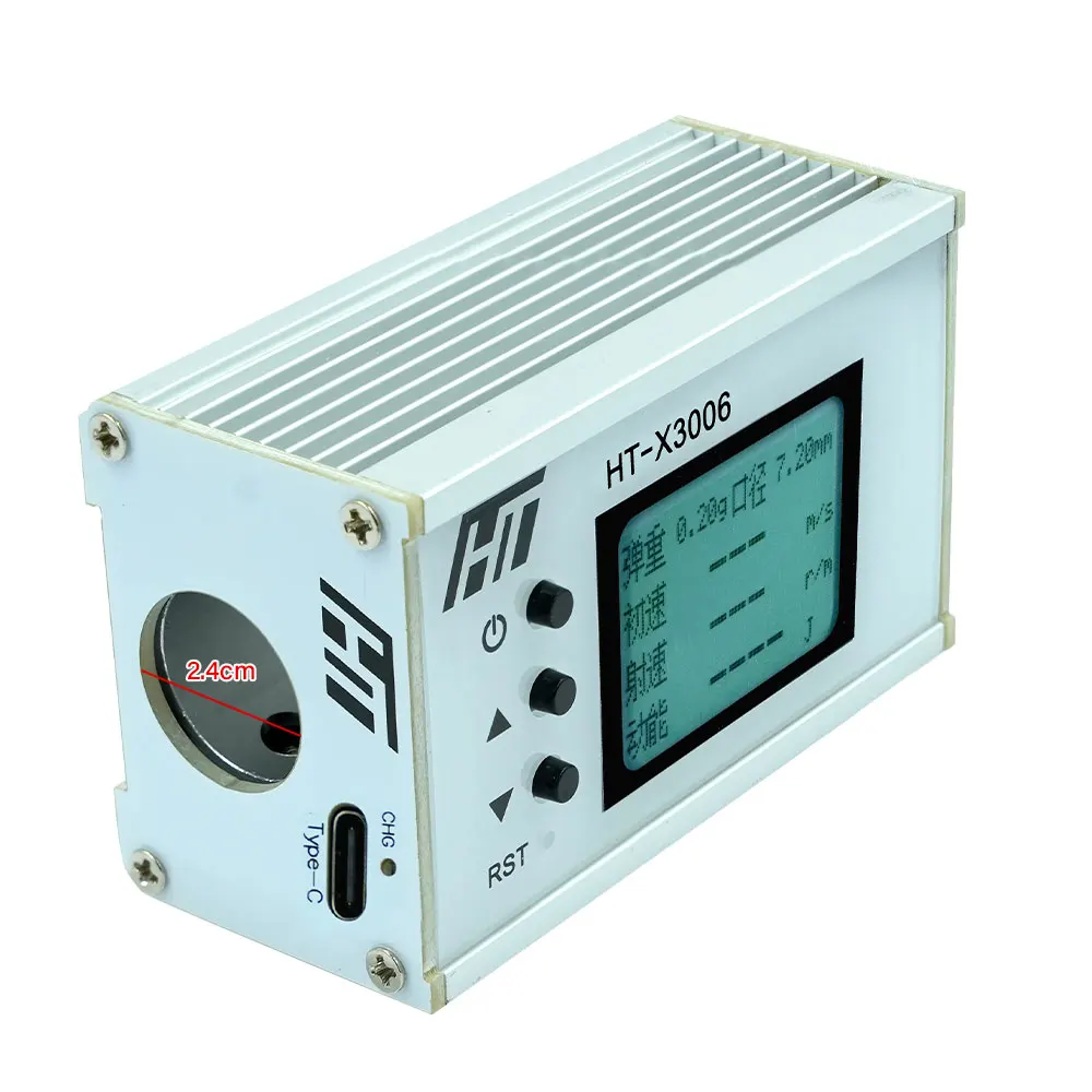 HT-X3006 Shooting Speed Meter Ball Velocity Energy Measurement Shooting Chronograph Bullet Speed Tester with Backlight LCD
