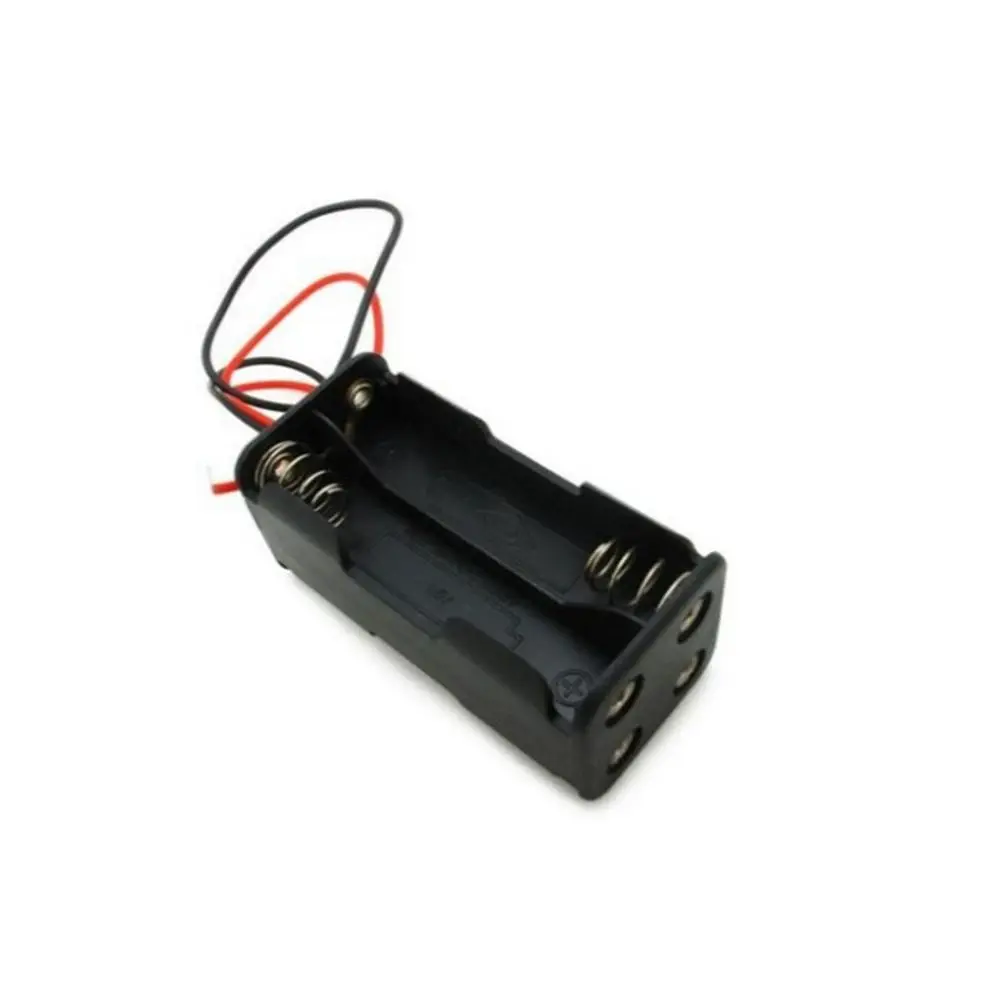 Custodia resistente da 6 V Custodia per batterie 4 * AA Scatola per batterie AA a doppio piano Custodia per batteria Custodia per batteria 4 batterie AA posteriori - immagine 5