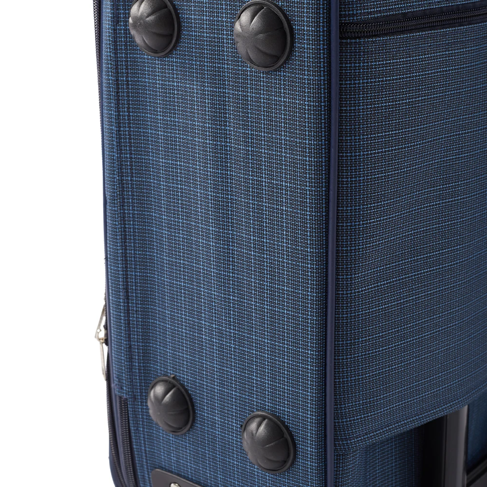 Modishion 20-inch soft shell Oxford cloth suitcase Large capacity roller trolley case with combination lock