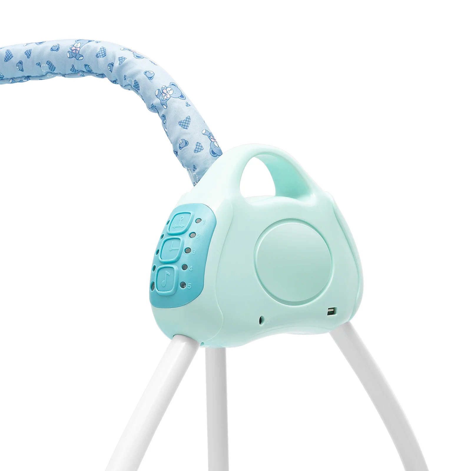 Electric Baby Cradle with Remote Control Foldable Bassinet for Newborns 5 Speed Swing Modes Bluetooth Music Timer Sleep Aid S59d3f5eb946e4dbaae0f0e3fd9f3c264o