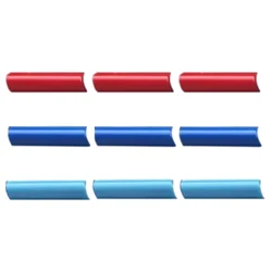 9 - Piece Car Front Grille Trim Strips - Three - Color Racing Grille Decoration (Red Dark Blue Blue)