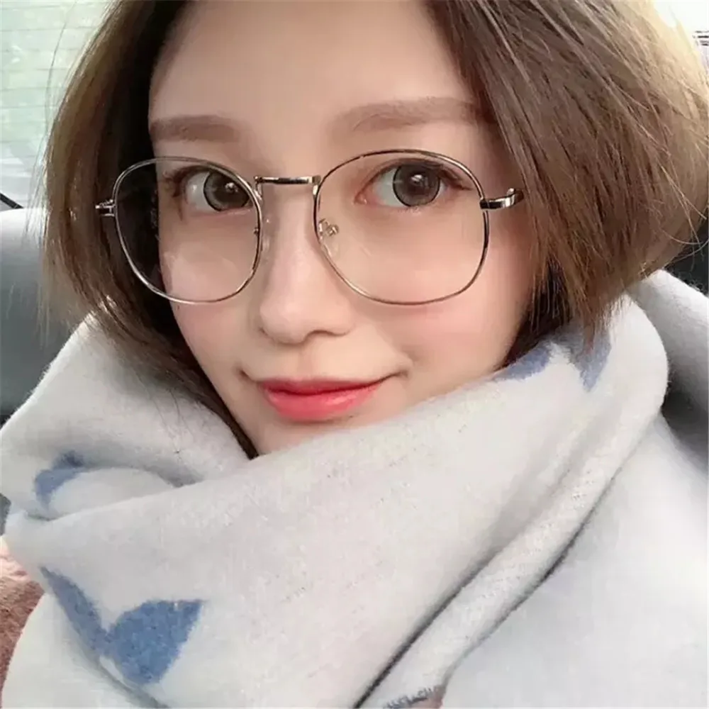 Vintage Round Reading Glasses Metal Frame Clear Glasses Men Glasses  MIRROR Unisex Eye Glasses for Women