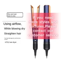 HT01 Hair Straightener Hair Dryer Mechanical Dry and Wet Dual-purpose Straight Plate Clamp Escova Alisadora Cepillo Rizos 1