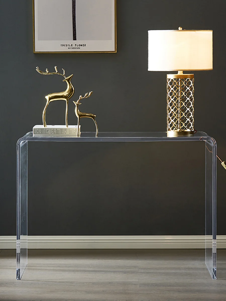Nordic Creative Transparent Dresser Modern Minimalist Acrylic Desk Boss Office Computer Desk