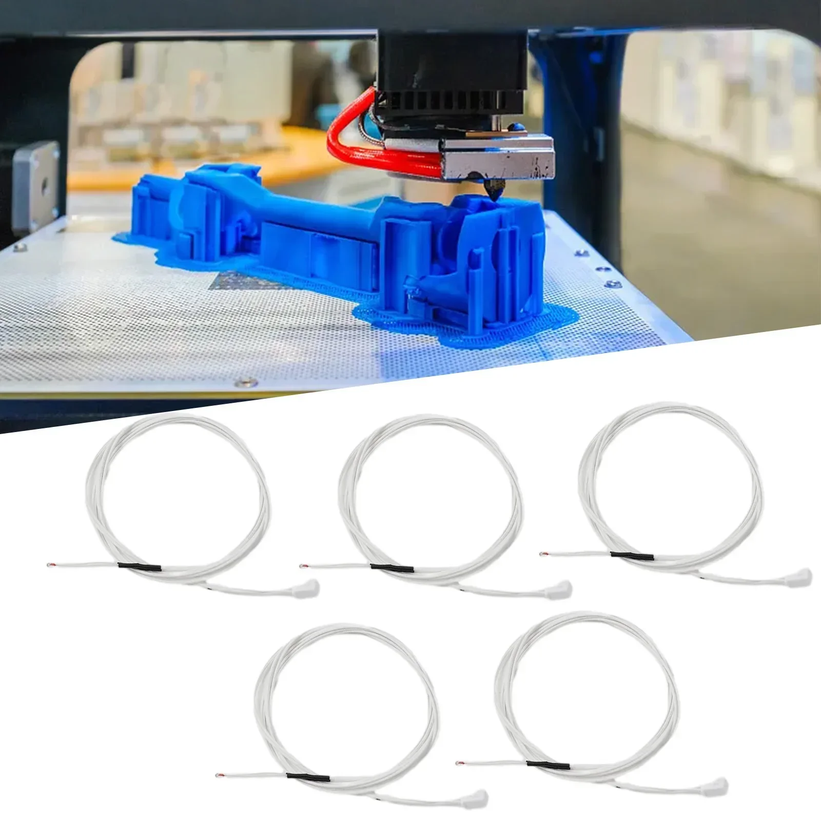 5pcs 3950 Thermistor Temp Sensor 100K For 3 Pro 5 CR-10 CR-10S Printer Parts Thermistor Temperature Sensor