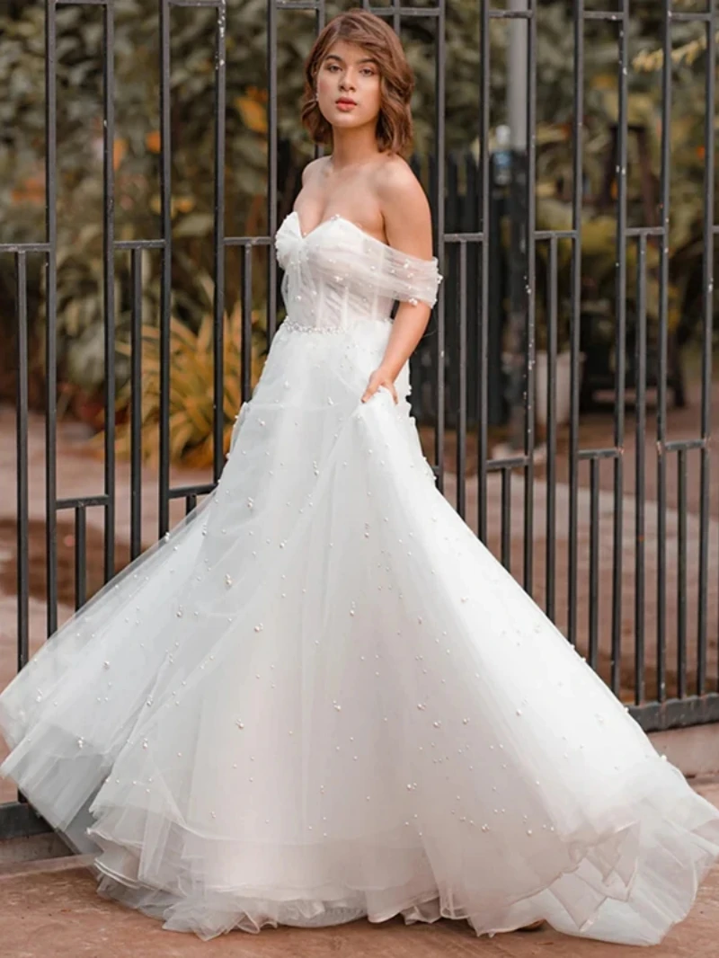 Glamorous Long Sleeves Lace Princess Wedding Dress Ball Gown High Neck –  Ballbella