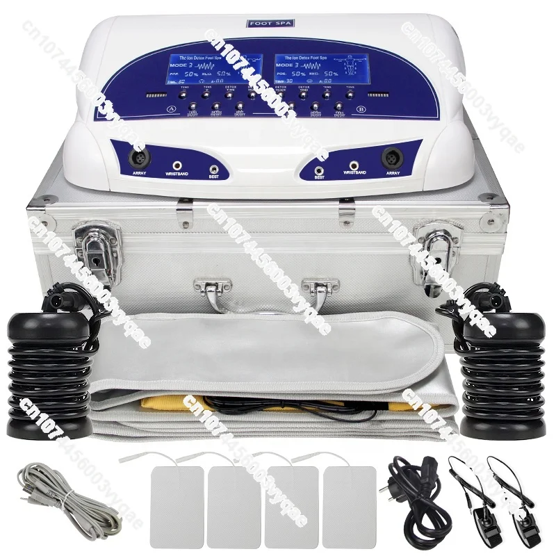 

HK-805H Dual User Detox Ionic Foot Bath Ion Cleanse Spa Machine Rehabilitation Therapy Supplies Detoxification for Foot CE 80HZ