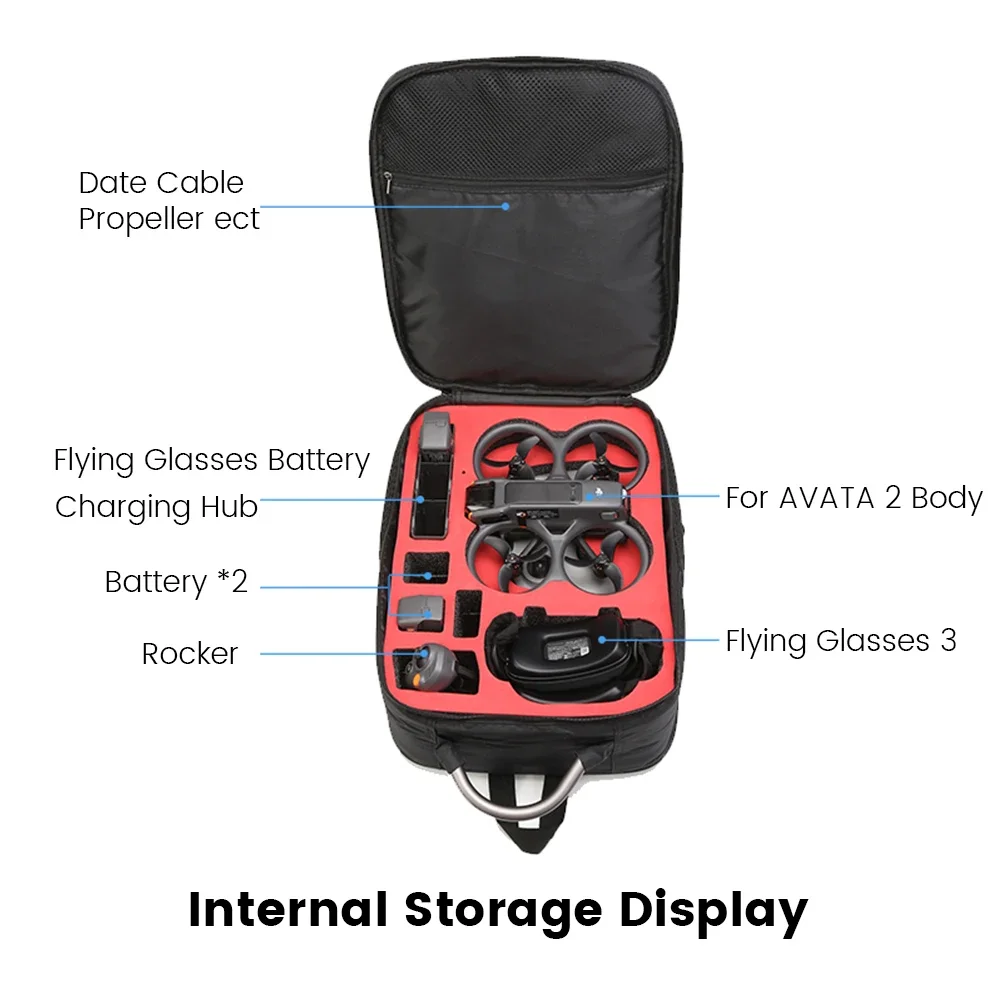Sac de Rangement DJI Avata 2/Avata - Étui Transport Imperméable