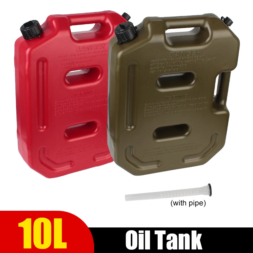 Spare Fuel Tanks 10L 2.6Gal Fuel Canister Car Jerrycan Jerry Can For