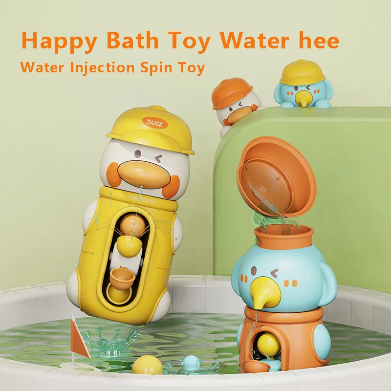 Summer Play water Toys Baby Shower  Cute Duck/Elephant Water Cart Games Children's Bathroom Gifts for Boys and girls Over 6M 2