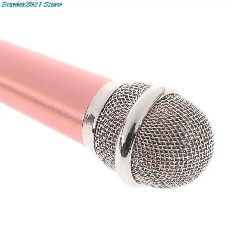 Portable 3.5mm Stereo Studio Mic KTV Karaoke Mini Microphone For Cell Phone PC mics