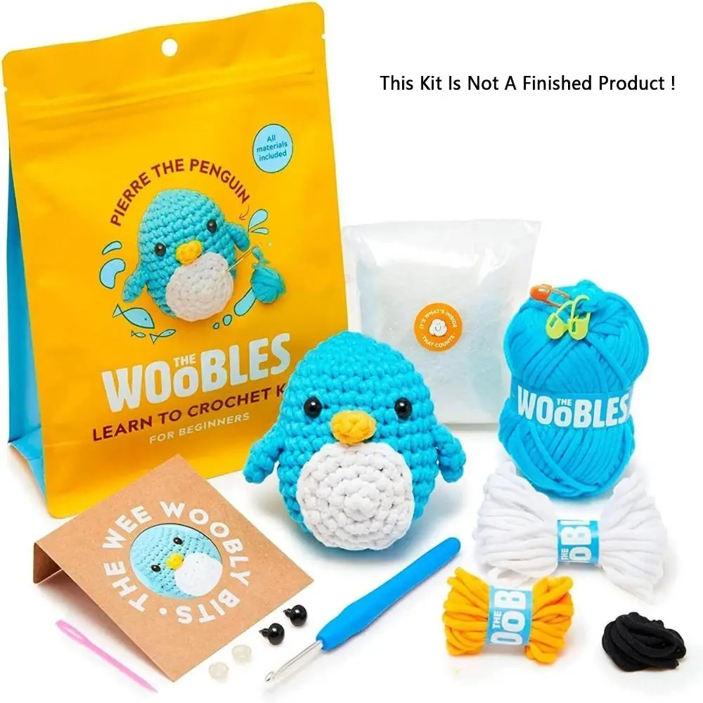 Beginner Crochet Kit with Crochet Hooks Yarn Set,DIY Stuffed Animal Kits,crochet kit