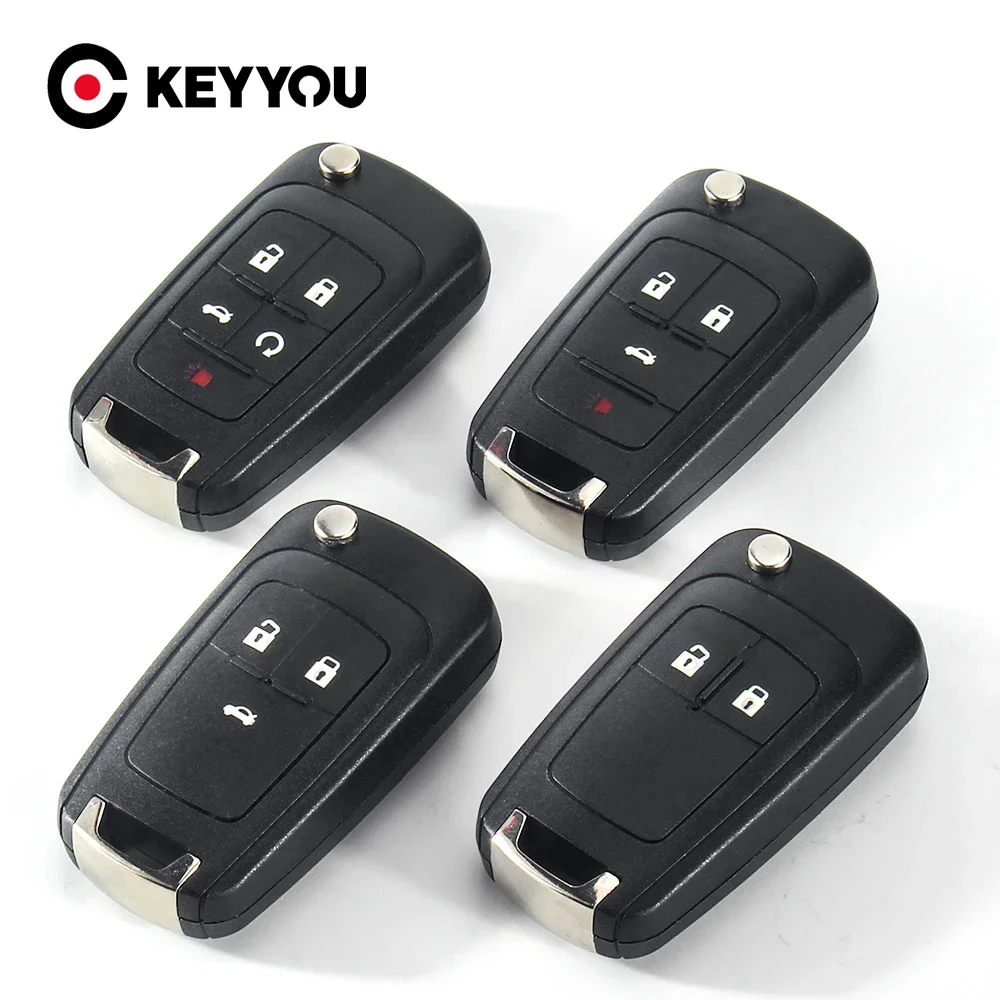 KEYYOU 2 Button Flip Folding Car Remote Key Case shell Fit For VAUXHALL OPEL Insignia Astra J Mokka Adam Cascade Karl Zafira C