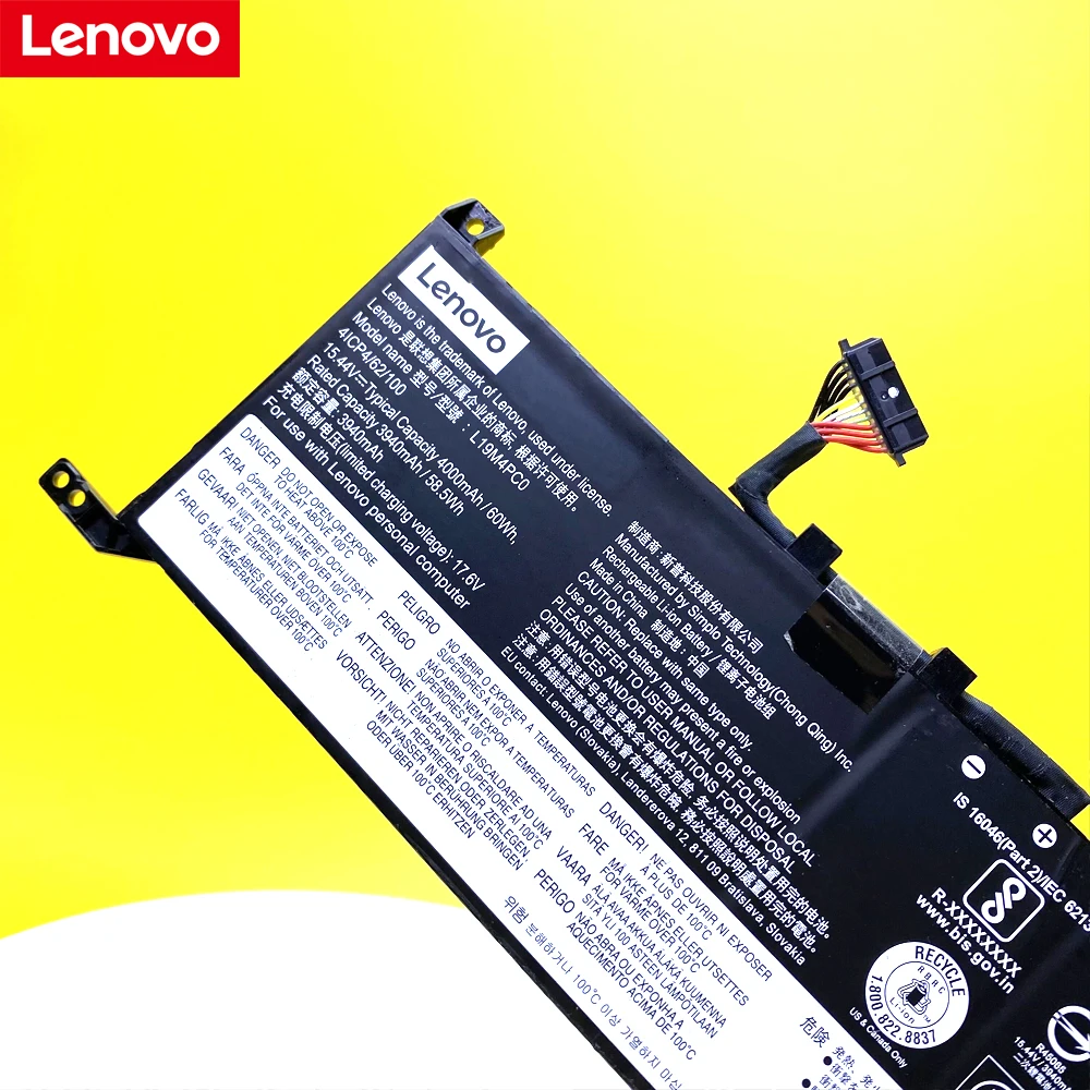 Nova Bateria do Portátil Original para Lenovo Rescuer Y7000 R7000 2023 Legion 15imh05h L19m4pc0 15.36v 5b10w86195 - Imagem 3