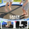 55" Mini Trampoline for Kids with Enclosure Net, Springless Design, Safety Pad, Indoor Outdoor Toy, Gift for Ages 3-6