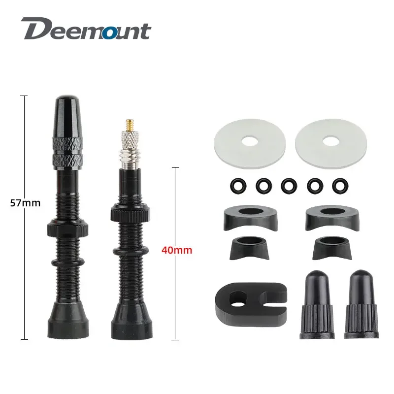 Bicycle Tubeless Valve 2pcs 40/60/80mm Bike Presta/FV Valve Stem For Tubeless Tire MTB Road Bike No Tube Rim Parts