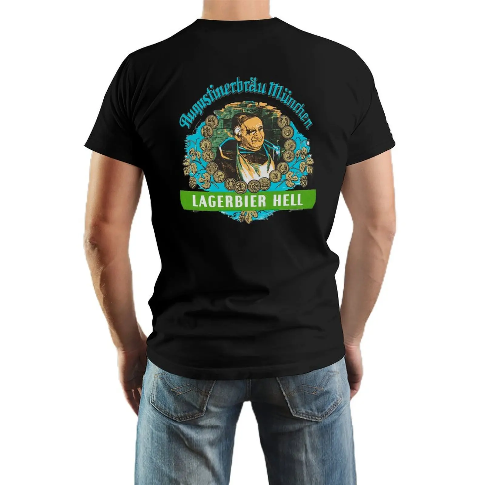 

Augustiner Munich Beer...Lagerbier Hell Classic T-Shirt oversizeds cute tops black t shirts for men