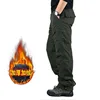 Winter Pants Men Double Layer Fleece Cargo Pants Waterproof Thicken Warm Baggy Work Long Trousers Man Tactical Pants Clothing 4
