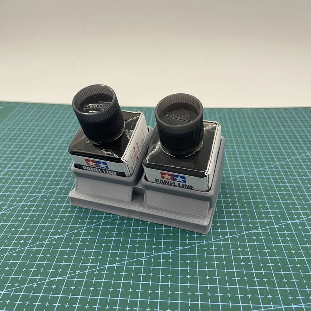 Für Tamiya Kunststoff Zement Kleber Topf Flaschenhalter Extra Dünne Modell Kit Organizer Panel Linie Flaschenständer Farbe & Kleber Ständer Rack – Detail 5