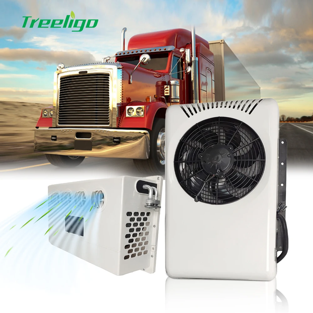 

Treeligo Electric Truck Air Conditioning Systems Parking Air Conditioner 12 Volt Split Parking Cooler For Camper Van Cabin