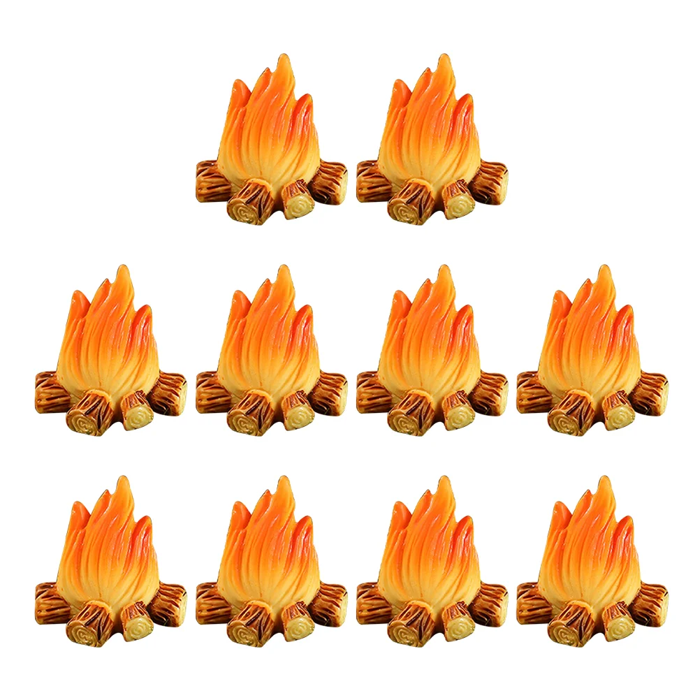 

Resin Bonfire Model Miniature Decoration Campfire Toy Artificial Bonfire Resin Craft Ornament Campfire Miniature 2.8x2.1cm
