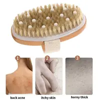 Shower Brush Soft Bristles Body Brush Cellulite Wet Dry Lymphatic Drainage Skin Exfoliating 1