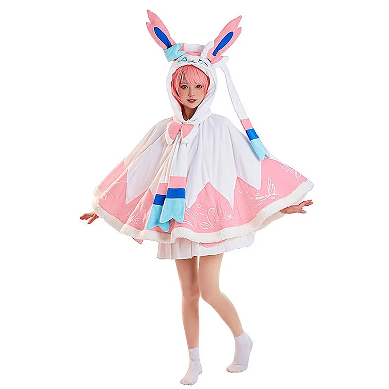 

Game Cosplay Costume Anime Girls Cloak Cute Hooded Coat for Daily Women's Wear in Autumn and Winter for 2022 Sizes S-XL New