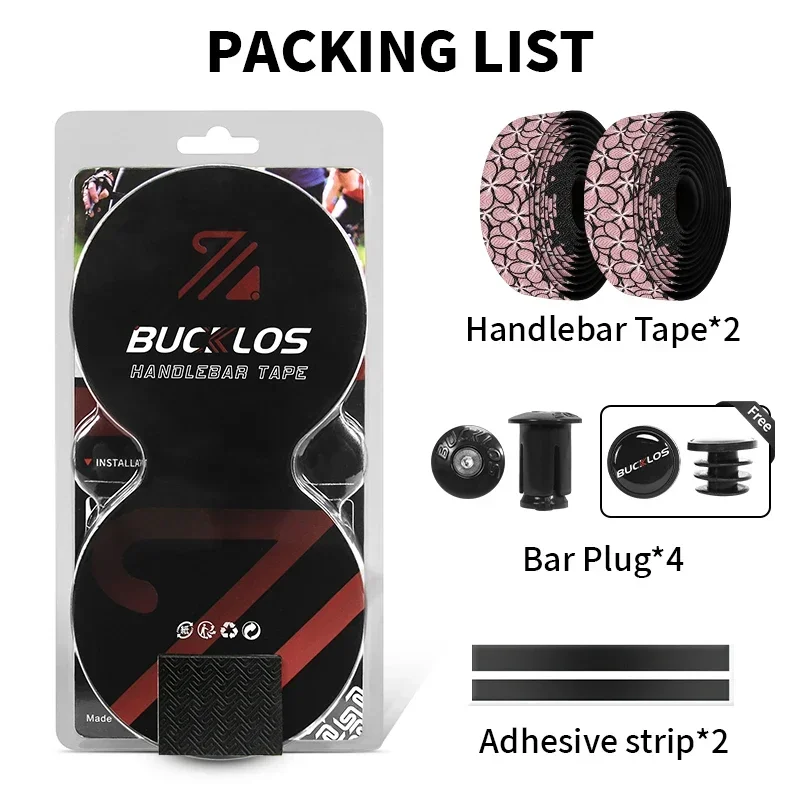 ROCKBROS Nastro manubrio per ciclismo su strada Nastro manubrio per bicicletta da strada Nastro manubrio bici Smorzamento Nastro manubrio bici antivibrante  18