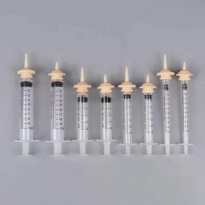 Pet Feeding Nipple For Puppy Dog Cat Hamster Feeding Pacifier Medicine Feeding Oral Syringe With Silicone Nipple Feeder