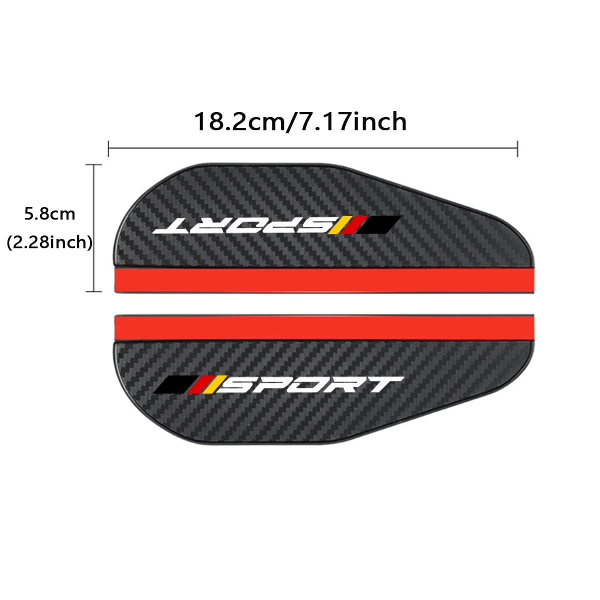 Car Rearview Mirror Rain Eyebrow Carbon Fiber Mirror Rain Snow Blocker Sun Visor 2Pcs For Audi BMW Mercedes Benz VW Toyota Honda car rearview mirror visor rearview mirror visor rearview mirror rain shield rearview mirror rain eyebrow rearview mirror rain guard