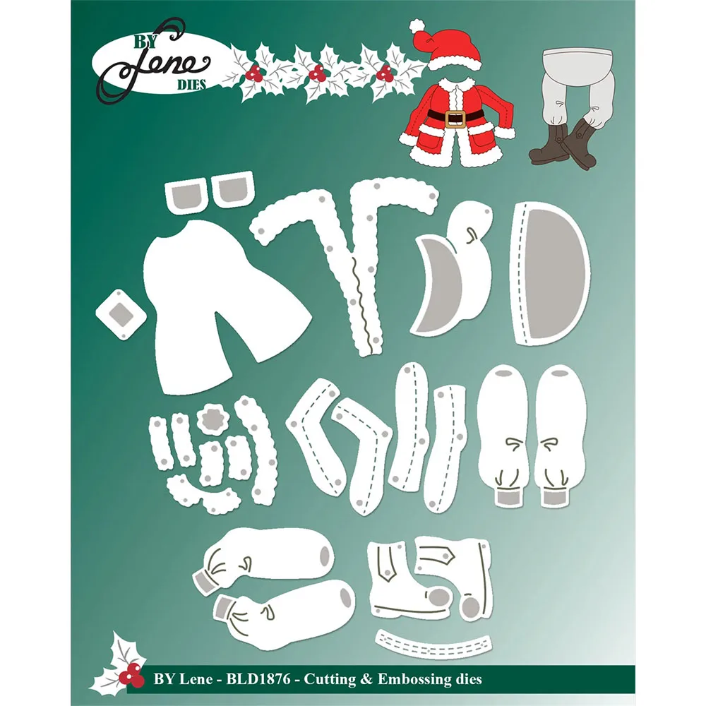 Festive Mailbox Metal Cutting Dies for DIY Holiday Scrapbooking and Decorative Paper Crafting