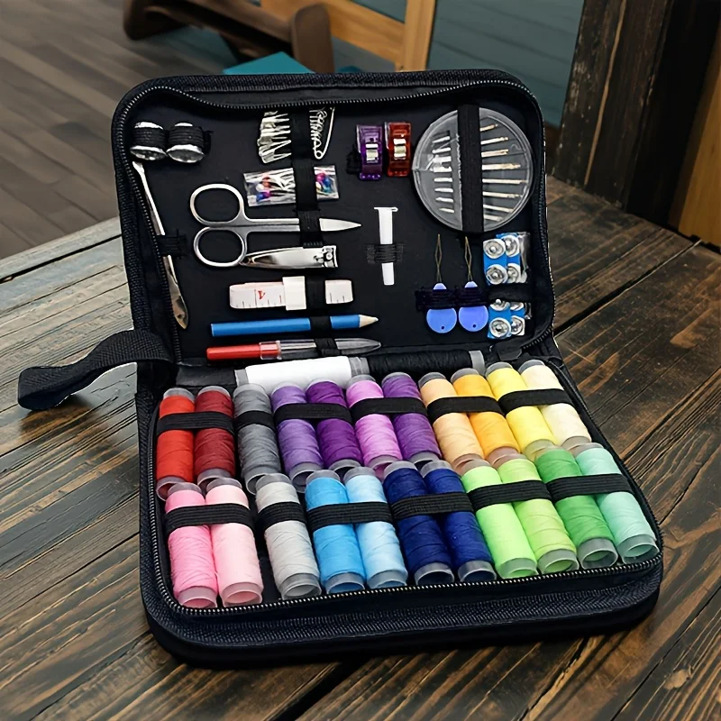 47/62pcs Sewing Kit With Sewing Supplies And Accessories Color Threads, Needle And Thread Kit Products For Small Fixe - 6