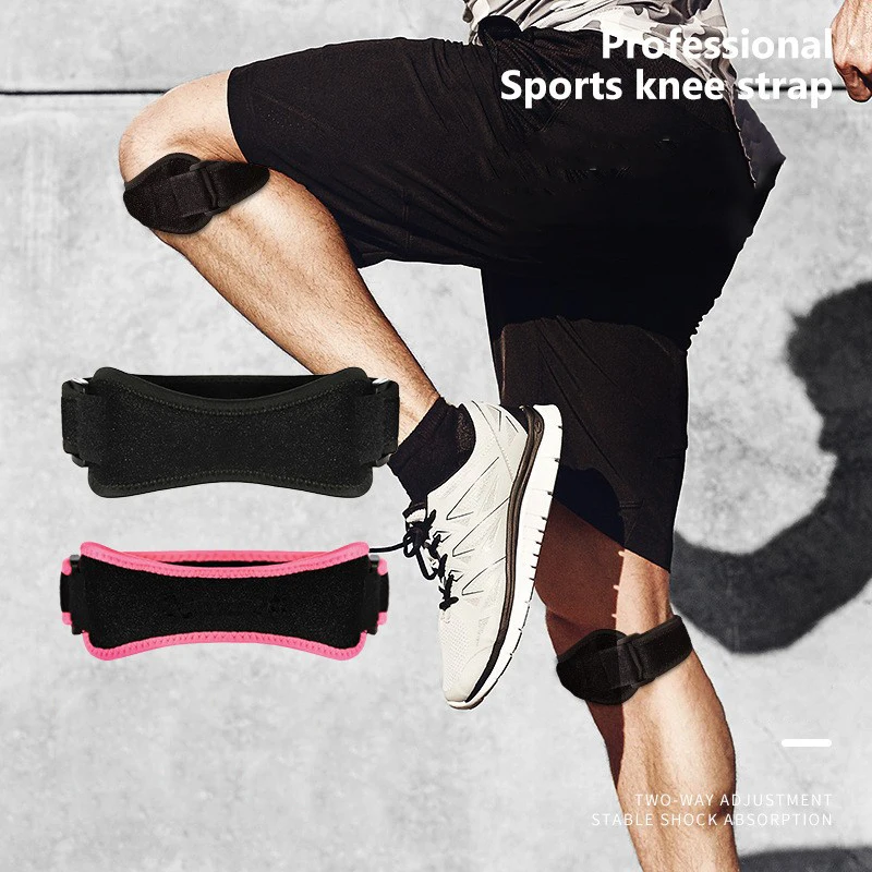 

1 шт., силиконовый регулируемый наколенник для бега, занятий спортом