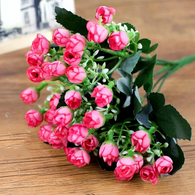 Small Roses Artificial Flowers  Flowers Mini Roses Decoration - 12pcs/lot  Mini - Aliexpress