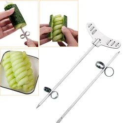 2Pcs/set Potato Spiral Cutter Manual Roller French Fry Cutter Vegetable Fruit Spiral Cutter Slicer Kitchen Gadget Cooking Tools 2Pcs/set Potato Spiral Cutter Manual Roller French Fry Cutter Vegetable Fruit Spiral Cutter Slicer Kitchen Gadget Cooking Tools